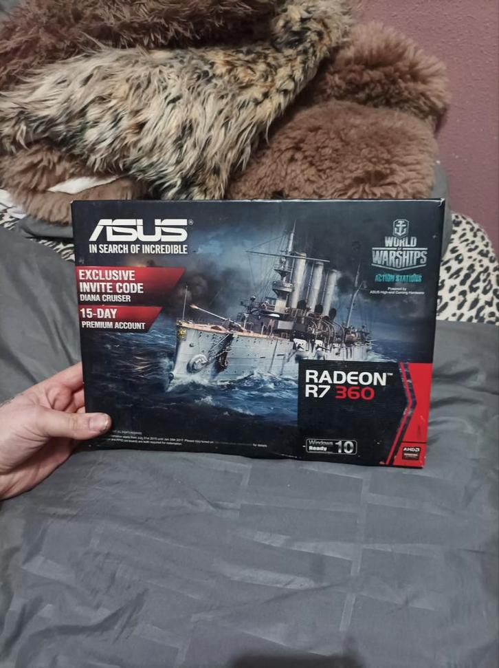 Asus Radeon R7 360 videokaart, Computers en Software, Videokaarten, Gebruikt, AMD, PCI-Express 3.0, GDDR5, HDMI, DVI, Ophalen