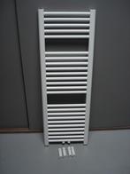 Handdoek radiator 60 cm breed x 130 cm hoog wit midden onder, Nieuw, Ophalen