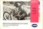 KTM Bedienungsanleitung 1989 4-Takt 500 - 600 cc (4108z), Ophalen of Verzenden, Overige merken