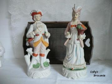 Set biscuit porseleinen beelden beschikbaar voor biedingen