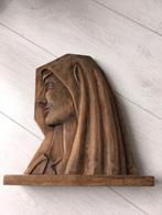 Reliëf houten vrouwenhoofd Maria Magdalena?, Antiek en Kunst, Antiek | Religie, Ophalen of Verzenden