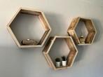 Set van 3 Rustieke Hexagon Wandplanken NIEUW, Huis en Inrichting, Woonaccessoires | Wandplanken en Boekenplanken, Ophalen, Nieuw