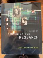 The Basics of Communication Research - Baxter/Babbie, Boeken, Studieboeken en Cursussen, Ophalen of Verzenden, Gamma, Gelezen