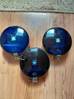 3x Vintage Blauwe Hella Politie Brandweer lampen Oldtimer, Ophalen of Verzenden, Gebruikt