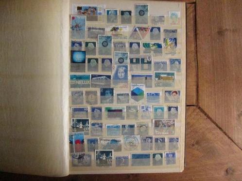 Set blauwe postzegels (+/- 60 stuks), Hobby en Vrije tijd, Scrapbooking, Gebruikt, Versiering of Embellishment, Overige merken