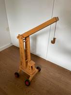 Fagus houten hijskraan, Kinderen en Baby's, Speelgoed | Houten speelgoed, Ophalen, Gebruikt, Overige typen