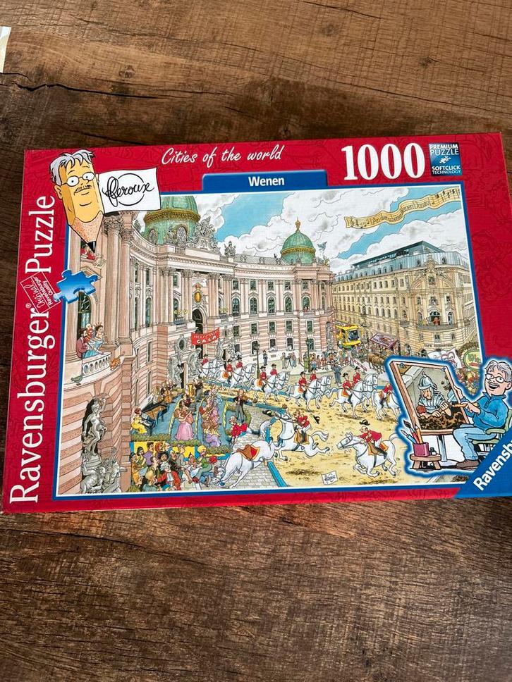 Ravensburger Puzzel - Wenen 1000 stukjes, Hobby en Vrije tijd, Denksport en Puzzels, Zo goed als nieuw, Legpuzzel, 500 t/m 1500 stukjes