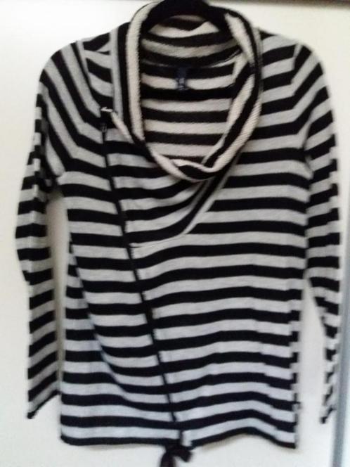 Sportief gestreept vest, s.Oliver, mt S, Kleding | Dames, Truien en Vesten, Nieuw, Maat 36 (S), Zwart, Ophalen of Verzenden