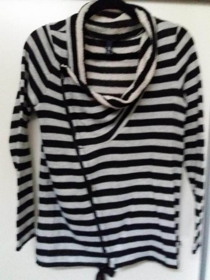 Sportief gestreept vest, s.Oliver, mt S, Kleding | Dames, Truien en Vesten, Nieuw, Maat 36 (S), Zwart, Ophalen of Verzenden