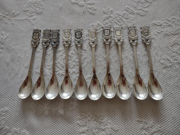 gero 90 model 998 lepeltjes met wapen (10), Antiek en Kunst, Antiek | Bestek, Ophalen of Verzenden