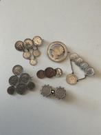 Set sierraden van zilveren munten gemaakt (meeste munten van, Setje, Zilver, Koningin Wilhelmina, Overige waardes