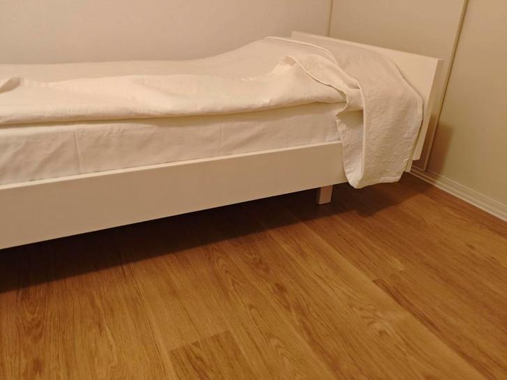 Kinderbed, Huis en Inrichting, Slaapkamer | Bedden, Zo goed als nieuw, Eenpersoons, 90 cm, 190 cm of minder, Hout, Wit, Ophalen