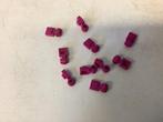 Lego plaat aangepast 1x1 met dikke ring magenta, Ophalen of Verzenden, Gebruikt, Losse stenen, Lego