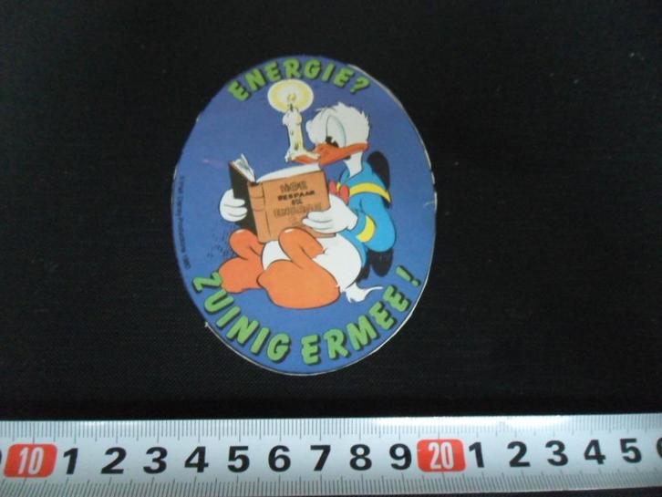 sticker strip donald duck kaarts energie? zuinig ermee!, Verzamelen, Stickers, Zo goed als nieuw, Ophalen