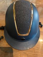 Paardrij cap  BR kind glitter met goud, Dieren en Toebehoren, Paardrijkleding, Ophalen of Verzenden, Zo goed als nieuw