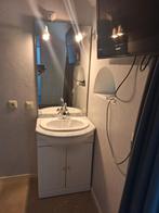 Wastafel meubel, compleet met spiegel en lampjes, Huis en Inrichting, Badkamer | Badkamermeubels, Ophalen, 50 tot 100 cm, Zo goed als nieuw