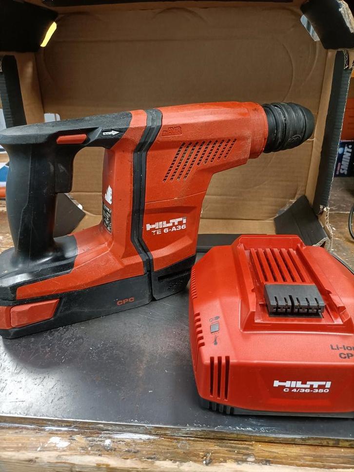 Hilti TE 6-A36 Accu Boorhamer, Doe-het-zelf en Verbouw, Gereedschap | Boormachines, Gebruikt, Boor- en/of Breekhamer, 600 watt of meer