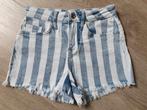 Blauw wit gestreept kort broekje maat XS, Anti Blue, Kort, Blauw, Ophalen of Verzenden