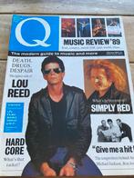 Q Magazine 1989 LOU REED Simply Red HARDCORE Jeff Healey, Ophalen of Verzenden, Muziek, Film of Tv
