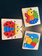 3 Dierenpuzzels, Kinderen en Baby's, Speelgoed | Kinderpuzzels, Ophalen, Gebruikt, Van hout