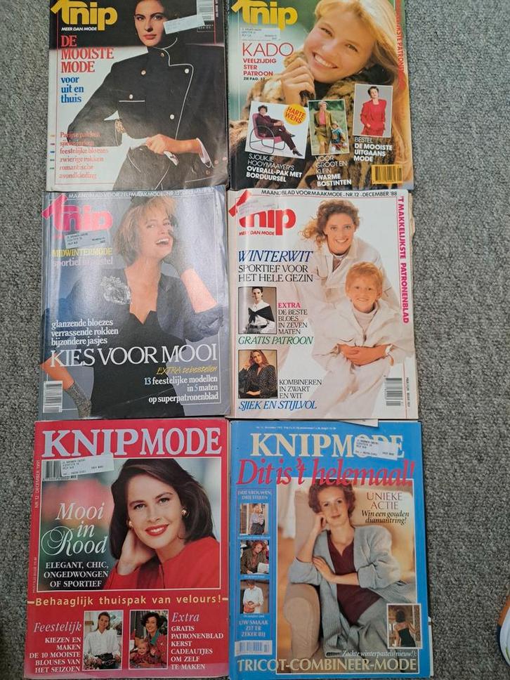 Vintage Naaipatronen Tijdschriften - Knipmode & Meer, Hobby en Vrije tijd, Kledingpatronen, Ophalen of Verzenden