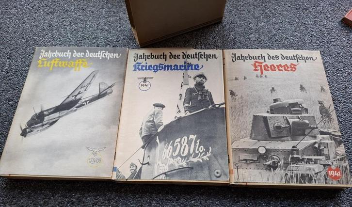 Jahrbucher der Wehrmacht 1941 ( 3-delige set), Verzamelen, Militaria | Tweede Wereldoorlog, Landmacht, Boek of Tijdschrift, Duitsland