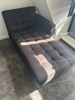Eenpersoonsbank chaise lounge slaapbank zwart, Huis en Inrichting, Slaapkamer | Slaapbanken, Ophalen, Eenpersoons, Zwart, 190 cm of minder