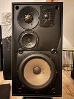 Vintage B&O Beovox S75 Speakers met Stands, Gebruikt, 60 tot 120 watt, Front, Rear of Stereo speakers, Ophalen