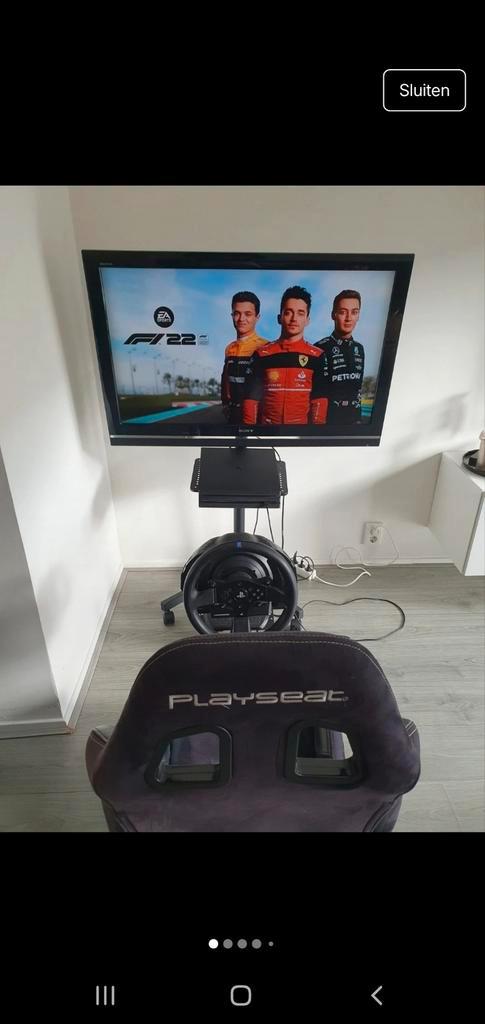 Compleet Race Set: Playseat & PS4 Pro 1TB incl tv en steun., Spelcomputers en Games, Spelcomputers | Overige, Gebruikt, Ophalen