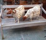 Stel ijzeren schapen, Verzenden, Nieuw, Metaal, Dierenbeeld