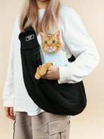 Zwarte Cuddlesling draagtas kat of puppy l kort gebruikt!, Ophalen of Verzenden, Zo goed als nieuw