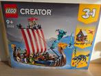 Lego 31132 - Vikingschip en de Midgaardslang, Kinderen en Baby's, Speelgoed | Duplo en Lego, Ophalen of Verzenden, Zo goed als nieuw