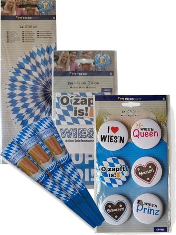 Oktoberfest Set 4-delig – Stickers, Buttons, Toeters, pompon beschikbaar voor biedingen