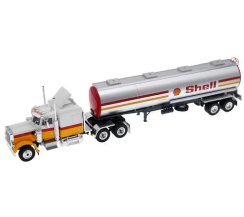 Peterbilt 359 1970 SHELL tankwagen 1/43 serie USA TRUCKS # 1, Hobby en Vrije tijd, Modelauto's | 1:43, Nieuw, Bus of Vrachtwagen