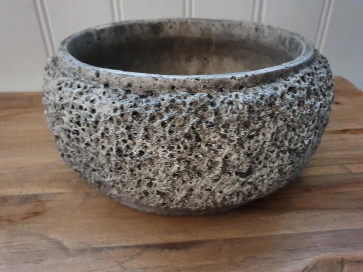 Bloempot laag model, Tuin en Terras, Bloempotten, Nieuw, Aardewerk, Binnen, Balkon, Minder dan 40 cm, Minder dan 25 cm, Rond, Ophalen of Verzenden