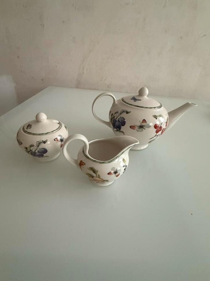Janneke Brinkman  Servies - Theepot, melkkan, suikerpot, Huis en Inrichting, Keuken | Servies, Zo goed als nieuw, Overige typen