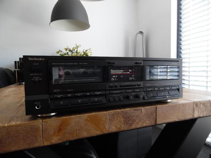 Zeer Mooi Technics DBX Autoreverse Cassette Deck RS-TR555, Audio, Tv en Foto, Cassettedecks, Dubbel, Overige merken, Auto-reverse