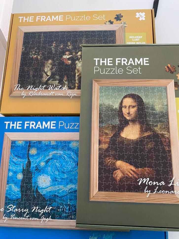 Drie frame puzzels, Hobby en Vrije tijd, Denksport en Puzzels, Zo goed als nieuw, 500 t/m 1500 stukjes, Ophalen of Verzenden