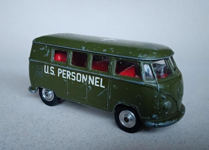 Vintage Corgi Volkswagen T1 Leger Army US Force Germany USA, Hobby en Vrije tijd, Modelauto's | 1:43, Gebruikt, Auto, Corgi, Ophalen of Verzenden