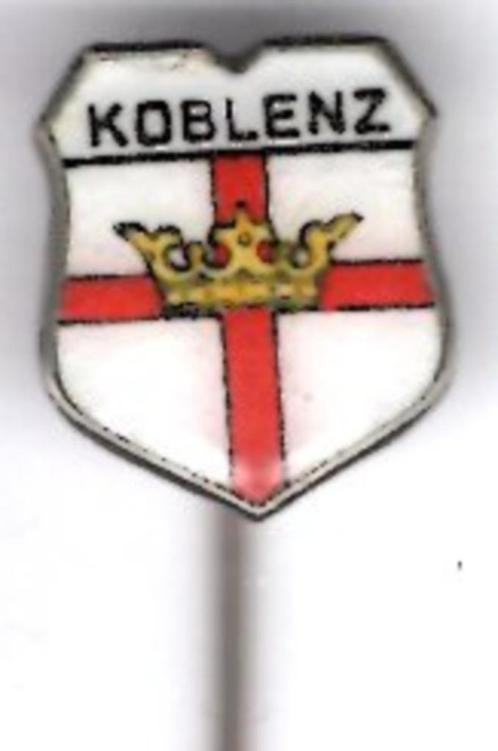 Koblenz email op zilverkleurig speldje ( W_559 ), Verzamelen, Speldjes, Pins en Buttons, Nieuw, Speldje of Pin, Stad of Land, Verzenden