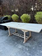Teakhouten Tuintafel - 6-8 persoons, Ophalen, Gebruikt, 100 tot 150 cm, Teakhout