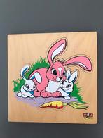 Houten konijnen puzzel - Edu fun, Ophalen of Verzenden, Zo goed als nieuw