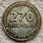 herdenkingsmunt of penning van de Postcode Loterij uit 2011., Ophalen of Verzenden, Overige landen, 2 euro