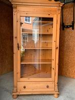 Crawford solide Grenen vitrine kast, Ophalen, Gebruikt, 50 tot 100 cm, Landelijk