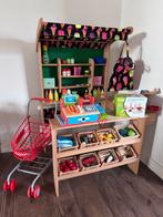 Hele complete en nette houten marktkraam met kassa en wagen, Kinderen en Baby's, Ophalen, Gebruikt, Hout