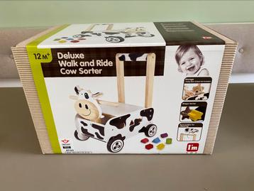 Loop en duw wagen koe merk I’m toy - nieuw in doos! beschikbaar voor biedingen