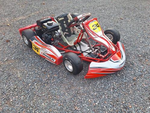 Mini Parolin Delfino Puffo kart voor de kleinsten van 4 tm 7, Sport en Fitness, Karting, Gebruikt, Kart, Ophalen of Verzenden