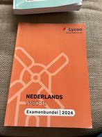 Examenbundel Nederlands 2024 vmbo-tl Lyceo, Ophalen of Verzenden, Alpha, Zo goed als nieuw, MBO