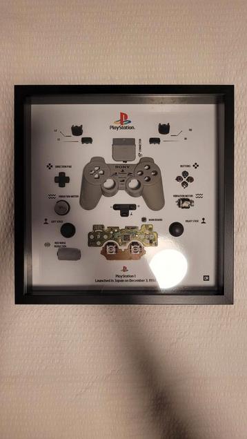 PlayStation Controller Ingelijst - Retro Gaming Decoratie beschikbaar voor biedingen