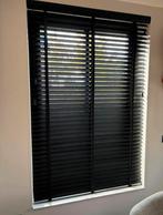VENETA HOUTEN JALOEZIEËN - B 124,5 x H 188,5 - ZWART - NIEUW, 100 tot 150 cm, Zwart, Nieuw, Ophalen of Verzenden